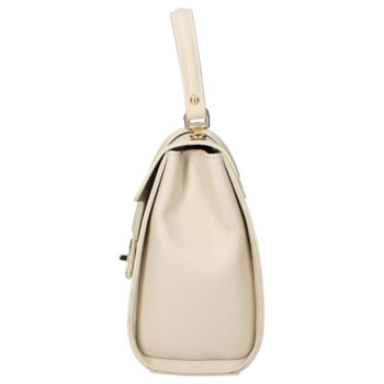 Dámská kožená kabelka do ruky béžová - Delami Vera Pelle Alessia