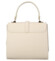 Dámská kožená kabelka do ruky béžová - Delami Vera Pelle Alessia