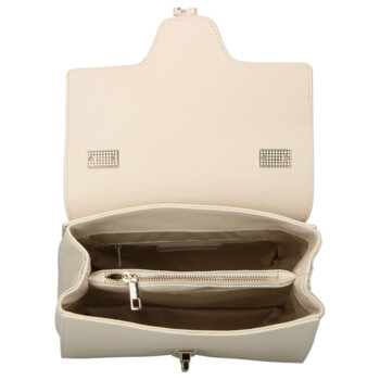 Dámská kožená kabelka do ruky béžová - Delami Vera Pelle Alessia