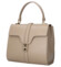 Dámská kožená kabelka do ruky tmavě béžová - Delami Vera Pelle Alessia