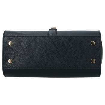 Dámská kožená kabelka do ruky černá - Delami Vera Pelle Alessia