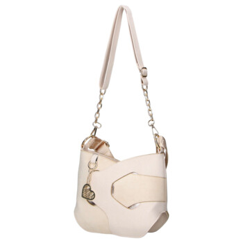 Dámská crossbody kabelka béžová - Laura Biaggi Lorena