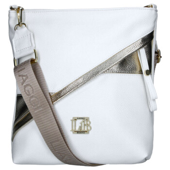 Dámská crossbody kabelka bílá - Laura Biaggi Sherica