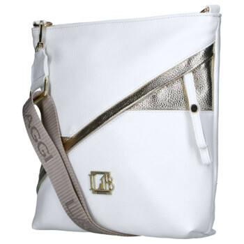Dámská crossbody kabelka bílá - Laura Biaggi Sherica