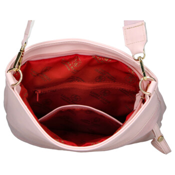Dámská crossbody kabelka růžová - Laura Biaggi Sherica