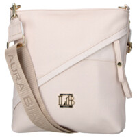 Dámská crossbody kabelka béžová - Laura Biaggi Sherica