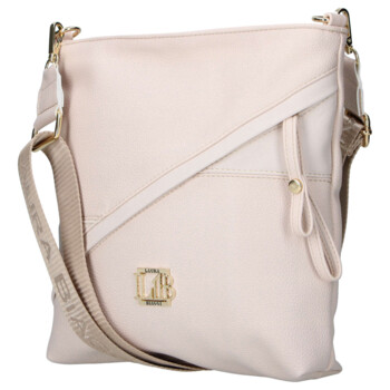 Dámská crossbody kabelka béžová - Laura Biaggi Sherica