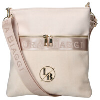 Dámská crossbody kabelka krémová - Laura Biaggi Kiasa