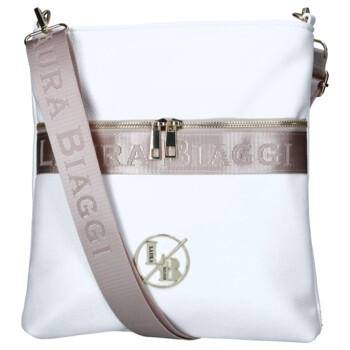 Dámská crossbody kabelka bílá - Laura Biaggi Kiasa