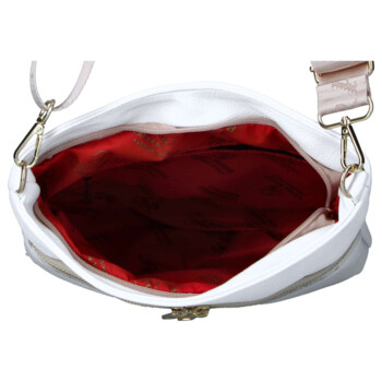 Dámská crossbody kabelka bílá - Laura Biaggi Kiasa