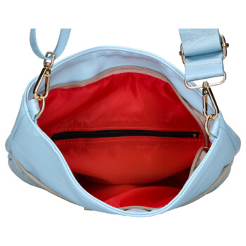 Dámská crossbody kabelka světle modrá - Laura Biaggi Kiasa