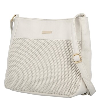 Dámská crossbody kabelka krémová - Firenze Mayra