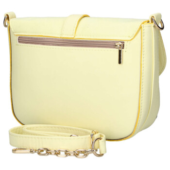 Dámská crossbody kabelka světle žlutá - Laura Biaggi Gana