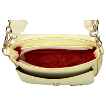 Dámská crossbody kabelka světle žlutá - Laura Biaggi Gana