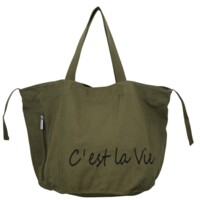 Dámská kabelka na rameno khaki - Paolo bags Espe