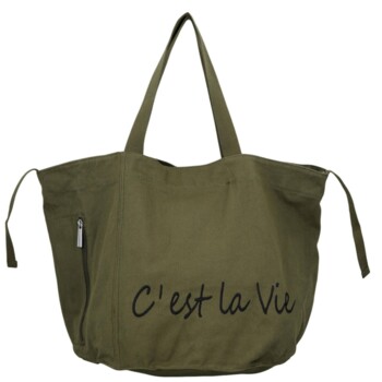 Dámská kabelka na rameno khaki - Paolo bags Espe