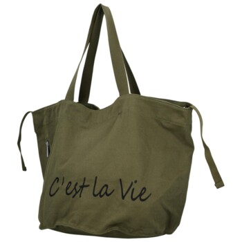 Dámská kabelka na rameno khaki - Paolo bags Espe