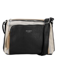 Dámská crossbody kabelka černá/béžová - Firenze Joelle