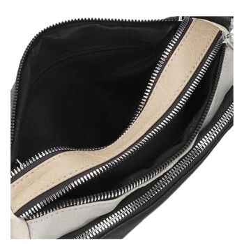 Dámská crossbody kabelka černá/béžová - Firenze Joelle
