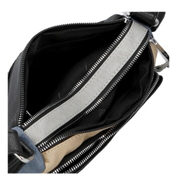 Dámská crossbody kabelka černá/modrá - Firenze Joelle