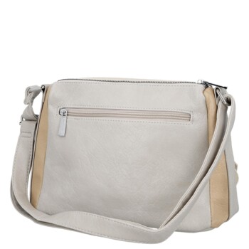 Dámská crossbody kabelka šedá/béžová - Firenze Joelle