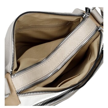 Dámská crossbody kabelka šedá/béžová - Firenze Joelle