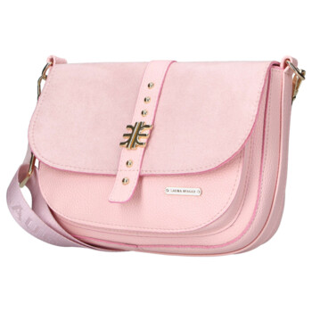 Dámská crossbody kabelka růžová - Laura Biaggi Gana
