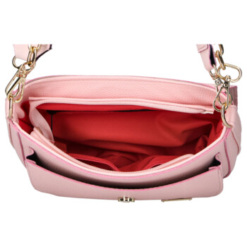 Dámská crossbody kabelka růžová - Laura Biaggi Gana