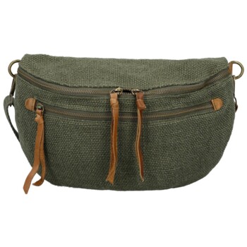 Dámská ledvinka tmavě zelená - Paolo bags Eloise