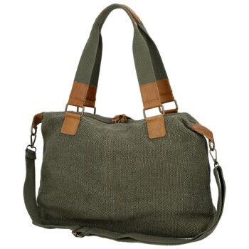 Dámská kabelka přes rameno tmavě zelená - Paolo bags Disma