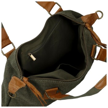 Dámská kabelka přes rameno tmavě zelená - Paolo bags Disma