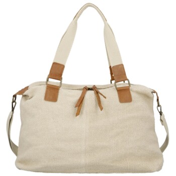 Dámská kabelka přes rameno krémová - Paolo bags Disma