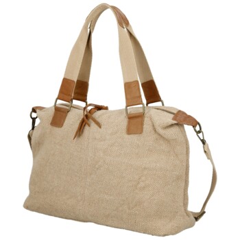 Dámská kabelka přes rameno béžová - Paolo bags Disma