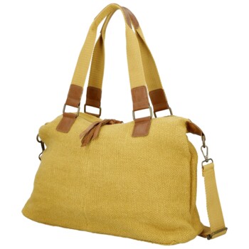 Dámská kabelka přes rameno žlutá - Paolo bags Disma