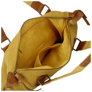 Dámská kabelka přes rameno žlutá - Paolo bags Disma