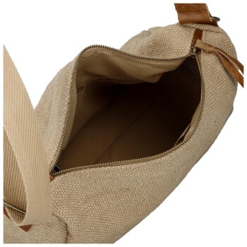 Dámská crossbody kabelka camel - Paolo bags Lajana