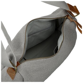 Dámská crossbody kabelka šedá - Paolo bags Lajana