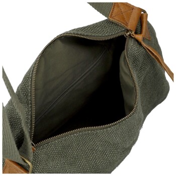 Dámská crossbody kabelka tmavě zelená - Paolo bags Lajana