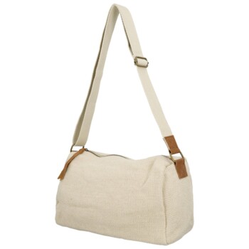 Dámská crossbody kabelka krémová - Paolo bags Lajana
