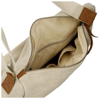 Dámská crossbody kabelka krémová - Paolo bags Lajana