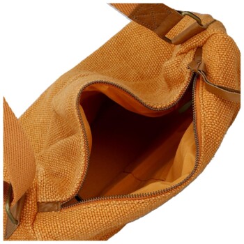 Dámská crossbody kabelka oranžová - Paolo bags Lajana