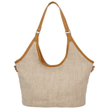 Dámská kabelka na rameno světle hnědá - Paolo bags River