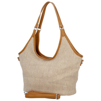 Dámská kabelka na rameno světle hnědá - Paolo bags River