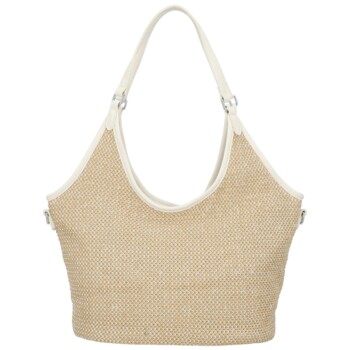 Dámská kabelka na rameno krémová - Paolo bags River