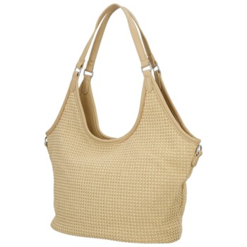 Dámská kabelka na rameno béžová - Paolo bags River