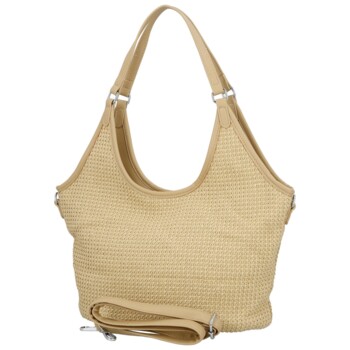 Dámská kabelka na rameno béžová - Paolo bags River