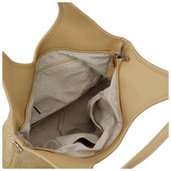 Dámská kabelka na rameno béžová - Paolo bags River