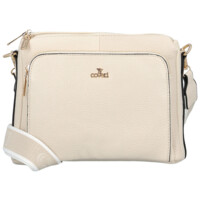 Dámská crossbody kabelka krémová - Coveri Vangeli