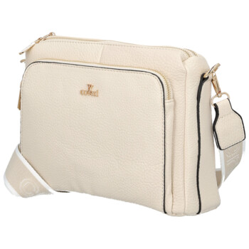 Dámská crossbody kabelka krémová - Coveri Vangeli