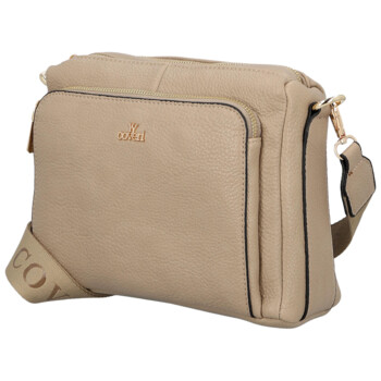 Dámská crossbody kabelka béžová - Coveri Vangeli